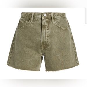 Frame Le Super High Short in Stone Moss